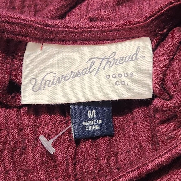 Universal thread jumpsuit Size Medium Burgundy with Pockets NEW - Picture 12 of 15